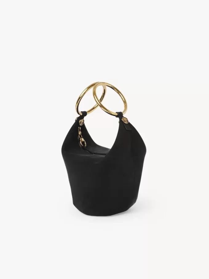 Piccola borsa a mano Bracelet in pelle scamosciata