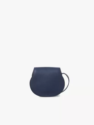 Piccola borsa a sella Marcie in pelle granata