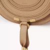 Piccola borsa a sella Marcie in pelle granata Piccola borsa a sella Marcie in pelle granata