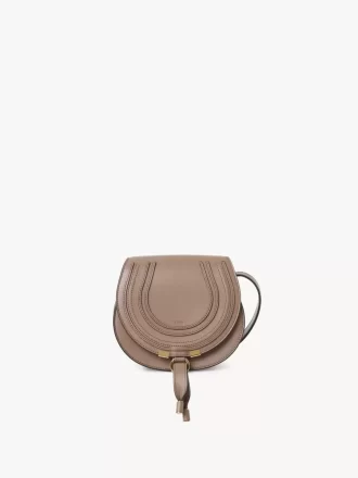 Piccola borsa a sella Marcie in pelle lucida