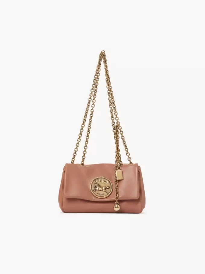 Piccola borsa a tracolla Chloé Heritage in pelle martellata Piccola borsa a tracolla Chloé Heritage in pelle martellata