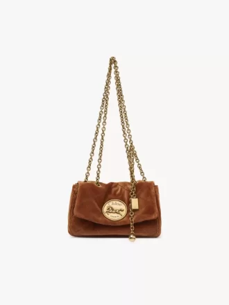 Piccola borsa a tracolla Chloé Heritage in velluto