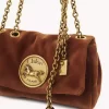Piccola borsa a tracolla Chloé Heritage in velluto Piccola borsa a tracolla Chloé Heritage in velluto