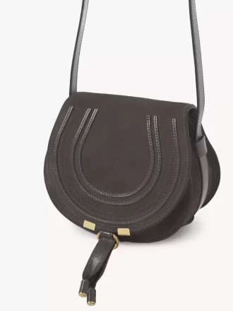 Piccola borsa a tracolla Marcie in pelle scamosciata