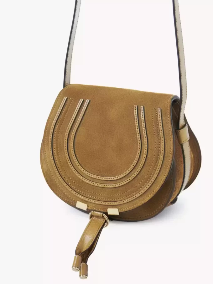 Piccola borsa a tracolla Marcie in pelle scamosciata Piccola borsa a tracolla Marcie in pelle scamosciata