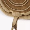 Piccola borsa a tracolla Marcie in pelle scamosciata e shearling Piccola borsa a tracolla Marcie in pelle scamosciata e shearling