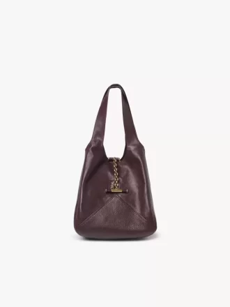Piccola borsa Chloé Balloon in pelle martellata