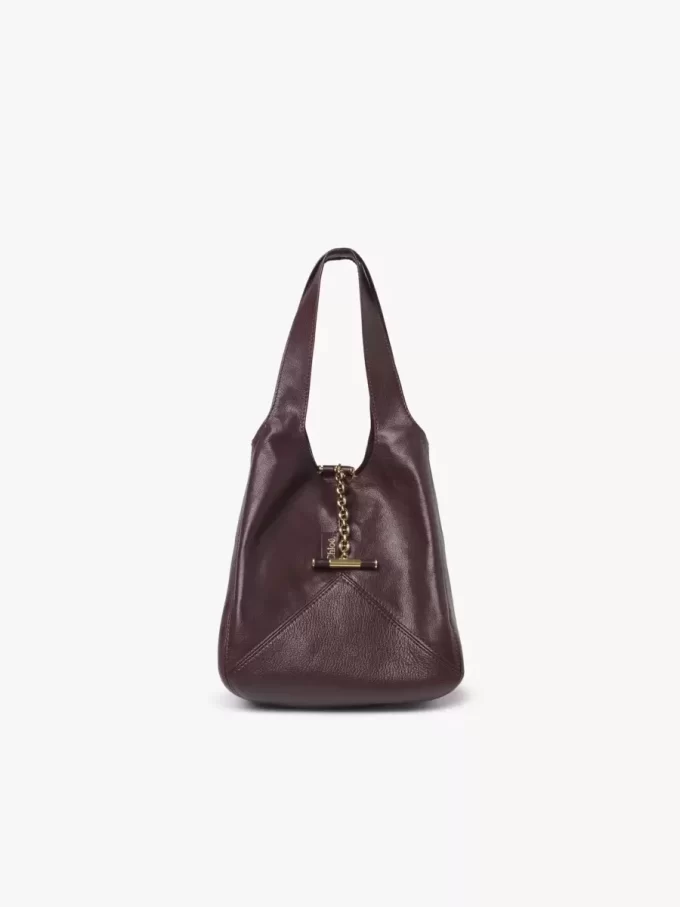 Piccola borsa Chloé Balloon in pelle martellata Piccola borsa Chloé Balloon in pelle martellata