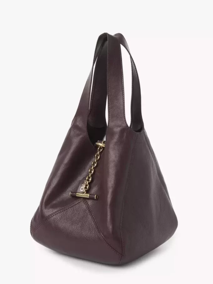 Piccola borsa Chloé Balloon in pelle martellata Piccola borsa Chloé Balloon in pelle martellata