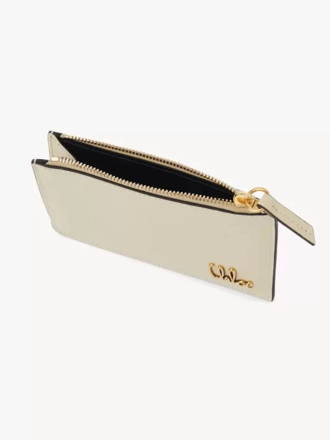 Piccola borsa Chloé Iconic con scomparti per carte in pelle effetto coccodrillo Piccola borsa Chloé Iconic con scomparti per carte in pelle effetto coccodrillo