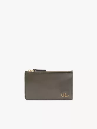 Piccola borsa Chloé Iconic con scomparti per carte in pelle lucida Piccola borsa Chloé Iconic con scomparti per carte in pelle lucida