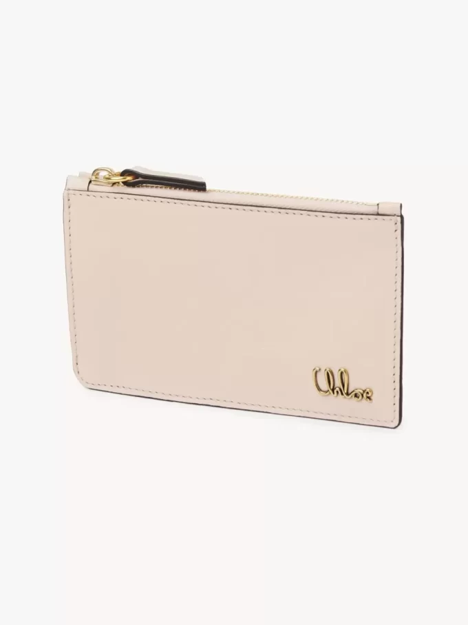 Piccola borsa Chloé Iconic con scomparti per carte in pelle lucida Piccola borsa Chloé Iconic con scomparti per carte in pelle lucida