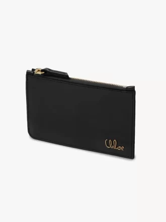 Piccola borsa Chloé Iconic con scomparti per carte in pelle lucida Piccola borsa Chloé Iconic con scomparti per carte in pelle lucida