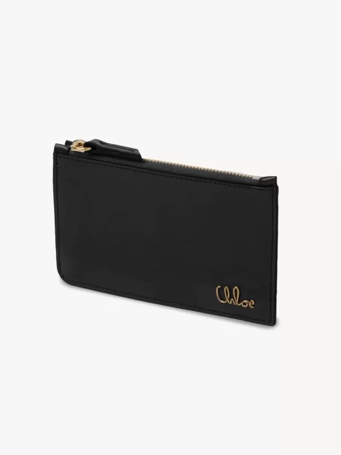 Piccola borsa Chloé Iconic con scomparti per carte in pelle lucida Piccola borsa Chloé Iconic con scomparti per carte in pelle lucida