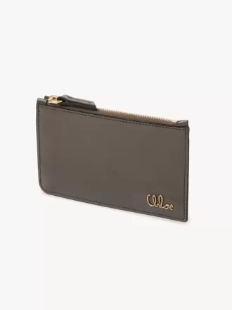 Piccola borsa Chloé Iconic con scomparti per carte in pelle lucida Piccola borsa Chloé Iconic con scomparti per carte in pelle lucida