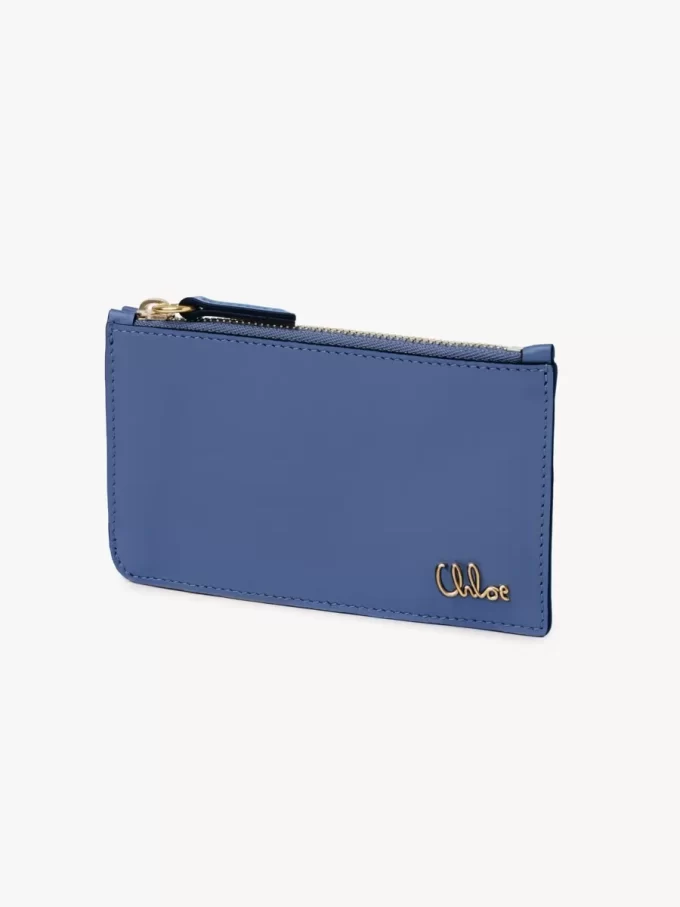Piccola borsa Chloé Iconic con scomparti per carte in pelle lucida Piccola borsa Chloé Iconic con scomparti per carte in pelle lucida