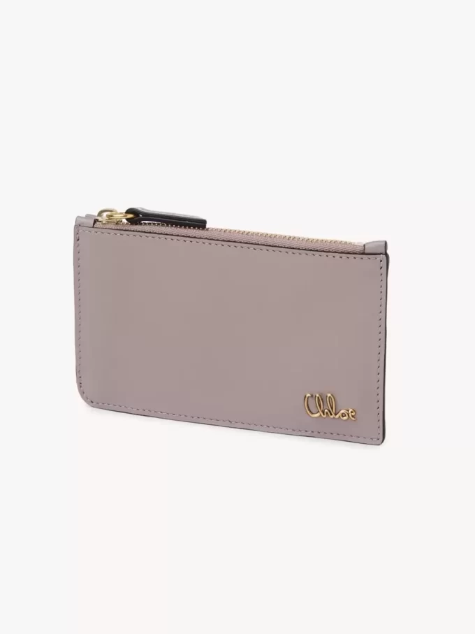 Piccola borsa Chloé Iconic con scomparti per carte in pelle lucida Piccola borsa Chloé Iconic con scomparti per carte in pelle lucida