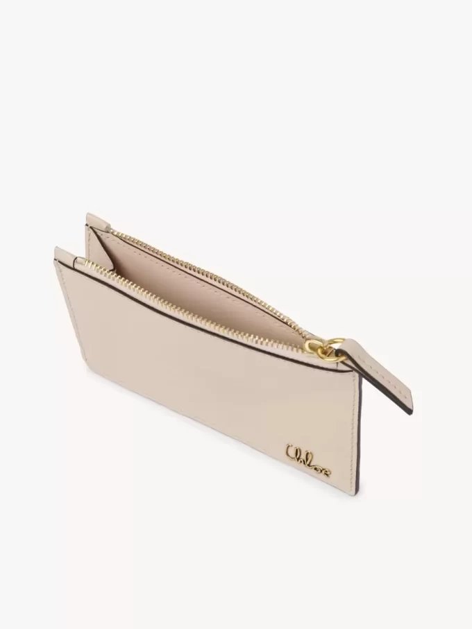 Piccola borsa Chloé Iconic con scomparti per carte in pelle lucida Piccola borsa Chloé Iconic con scomparti per carte in pelle lucida