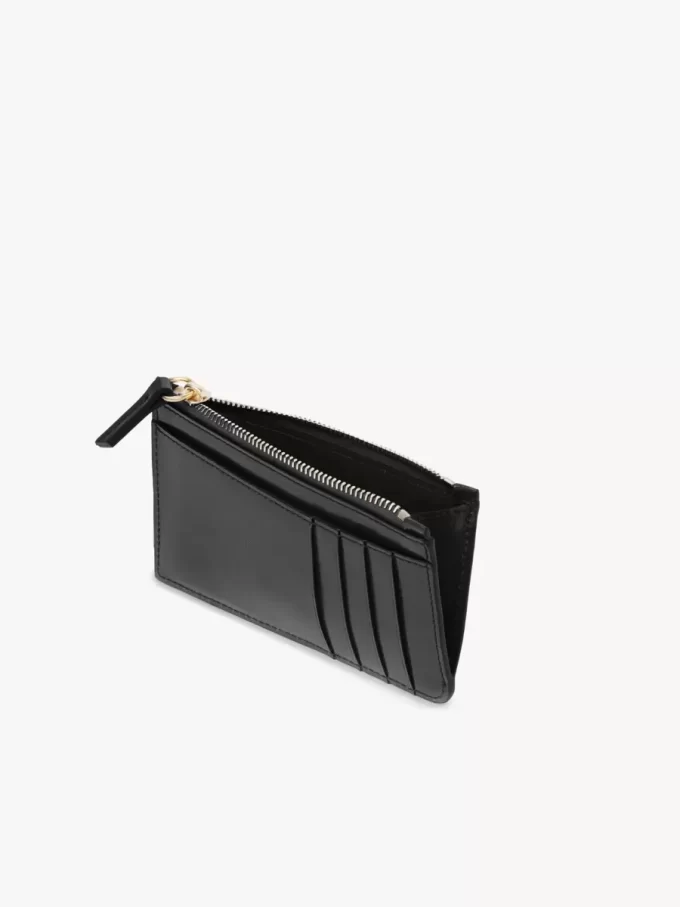 Piccola borsa Chloé Iconic con scomparti per carte in pelle lucida Piccola borsa Chloé Iconic con scomparti per carte in pelle lucida