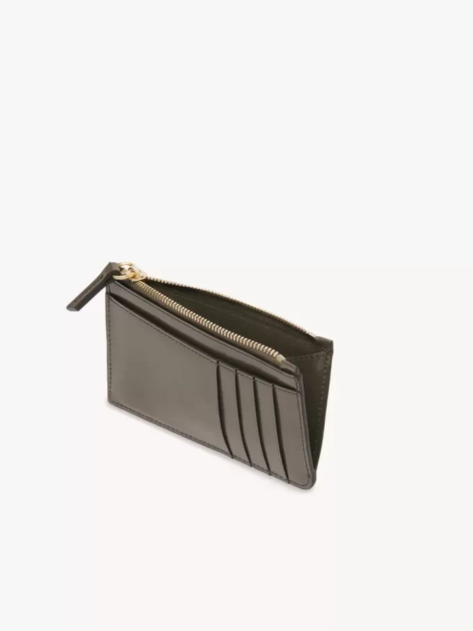 Piccola borsa Chloé Iconic con scomparti per carte in pelle lucida Piccola borsa Chloé Iconic con scomparti per carte in pelle lucida