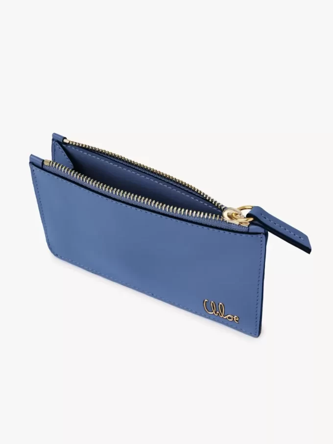 Piccola borsa Chloé Iconic con scomparti per carte in pelle lucida Piccola borsa Chloé Iconic con scomparti per carte in pelle lucida