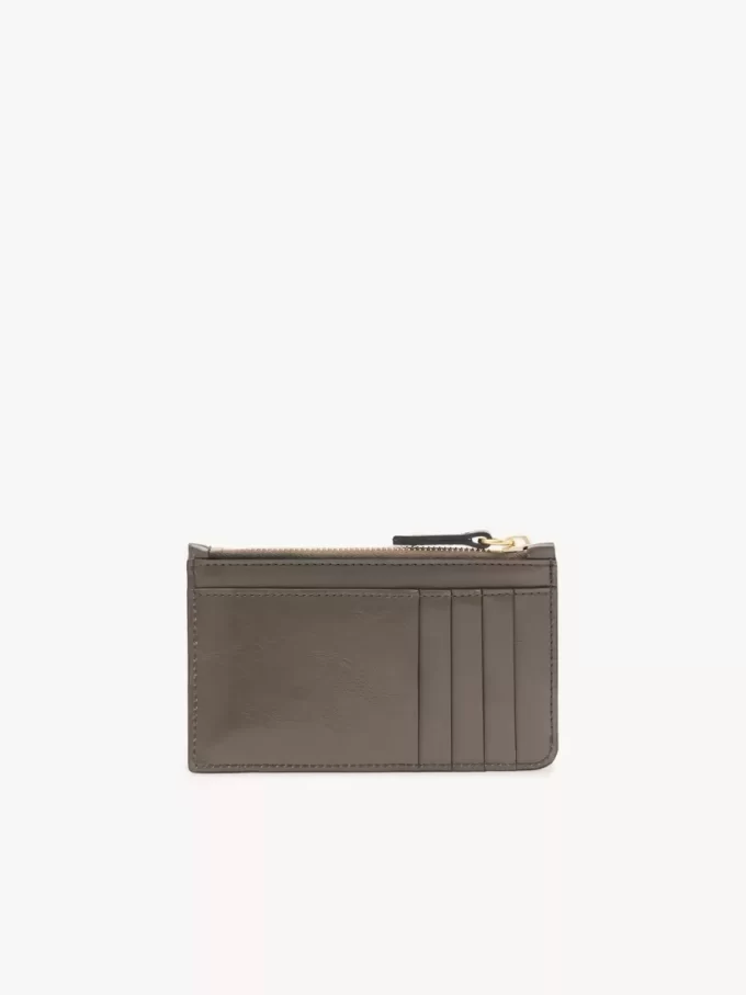 Piccola borsa Chloé Iconic con scomparti per carte in pelle lucida Piccola borsa Chloé Iconic con scomparti per carte in pelle lucida