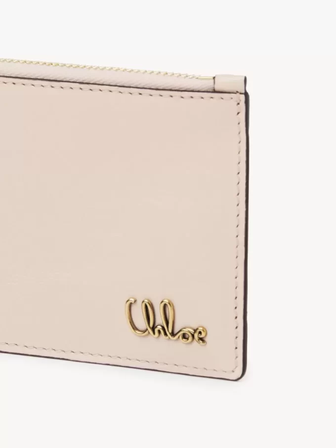 Piccola borsa Chloé Iconic con scomparti per carte in pelle lucida Piccola borsa Chloé Iconic con scomparti per carte in pelle lucida