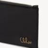 Piccola borsa Chloé Iconic con scomparti per carte in pelle lucida Piccola borsa Chloé Iconic con scomparti per carte in pelle lucida