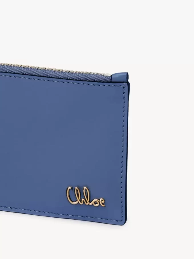 Piccola borsa Chloé Iconic con scomparti per carte in pelle lucida Piccola borsa Chloé Iconic con scomparti per carte in pelle lucida