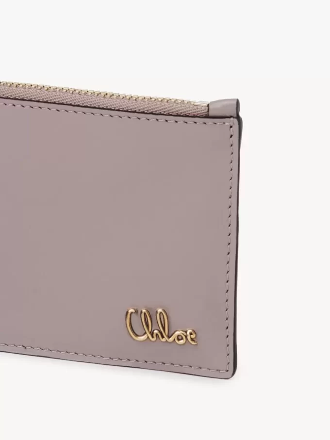 Piccola borsa Chloé Iconic con scomparti per carte in pelle lucida Piccola borsa Chloé Iconic con scomparti per carte in pelle lucida