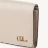 Piccola borsa Chloé Iconic tri-fold con tasca portamonete in pelle lucida Piccola borsa Chloé Iconic tri-fold con tasca portamonete in pelle lucida