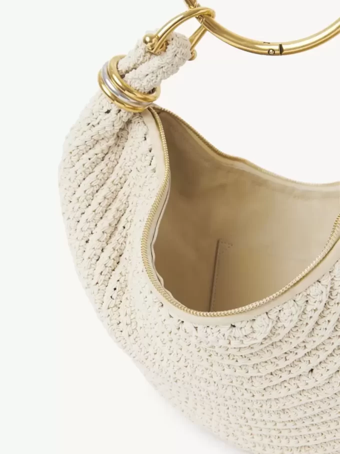 Piccola borsa Hobo con bracciale all’uncinetto Piccola borsa Hobo con bracciale all’uncinetto