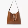 Piccola borsa hobo Marcie in pelle lucida Piccola borsa hobo Marcie in pelle lucida