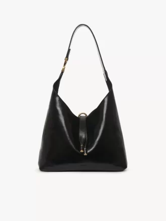 Piccola borsa hobo Marcie in pelle lucida Piccola borsa hobo Marcie in pelle lucida