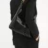 Piccola borsa hobo Marcie in pelle lucida Piccola borsa hobo Marcie in pelle lucida
