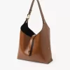 Piccola borsa hobo Marcie in pelle lucida Piccola borsa hobo Marcie in pelle lucida