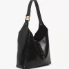 Piccola borsa hobo Marcie in pelle lucida Piccola borsa hobo Marcie in pelle lucida