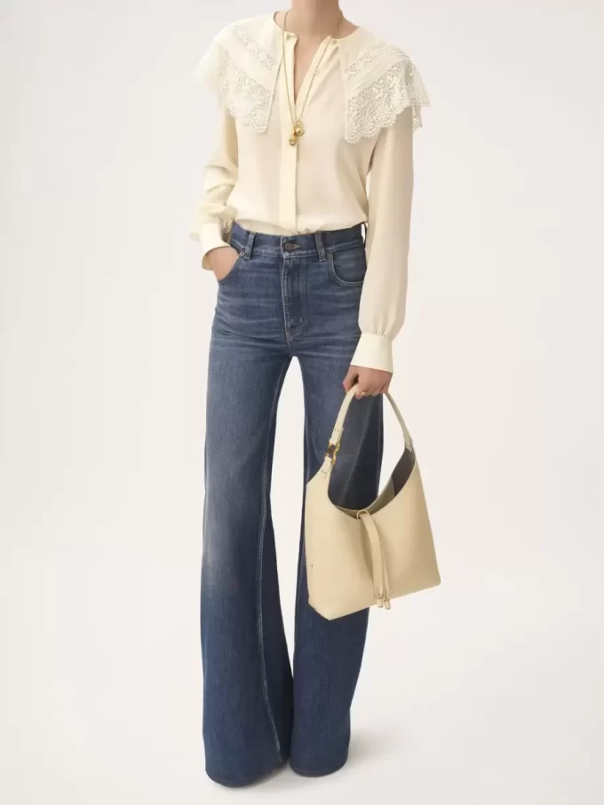Piccola borsa hobo Marcie in pelle martellata Piccola borsa hobo Marcie in pelle martellata