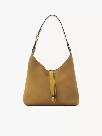 Piccola borsa hobo Marcie in pelle scamosciata