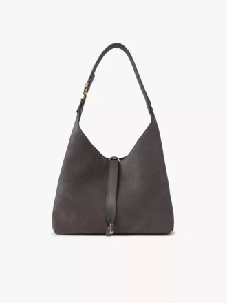 Piccola borsa hobo Marcie in pelle scamosciata