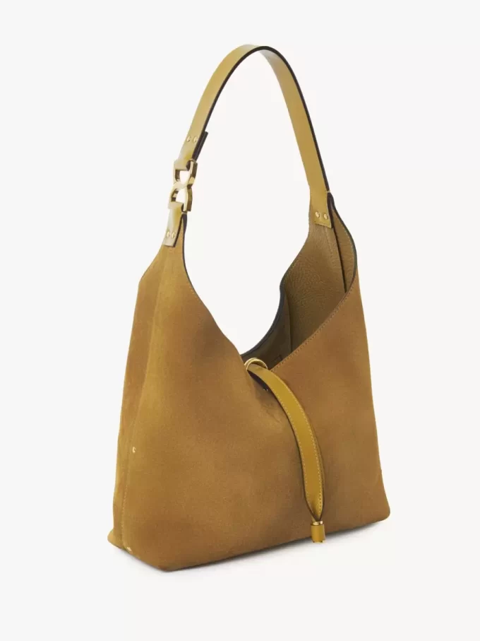 Piccola borsa hobo Marcie in pelle scamosciata Piccola borsa hobo Marcie in pelle scamosciata