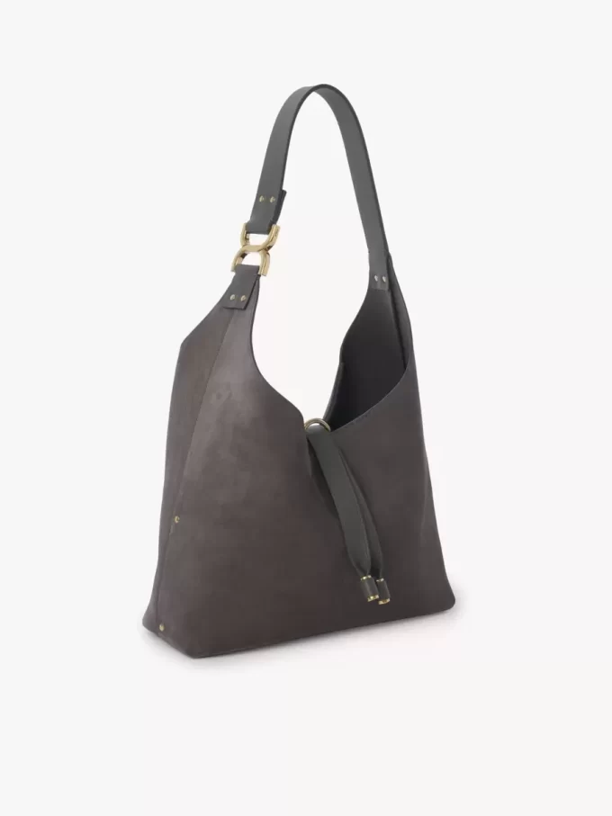 Piccola borsa hobo Marcie in pelle scamosciata Piccola borsa hobo Marcie in pelle scamosciata