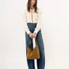 Piccola borsa hobo Marcie in pelle scamosciata Piccola borsa hobo Marcie in pelle scamosciata