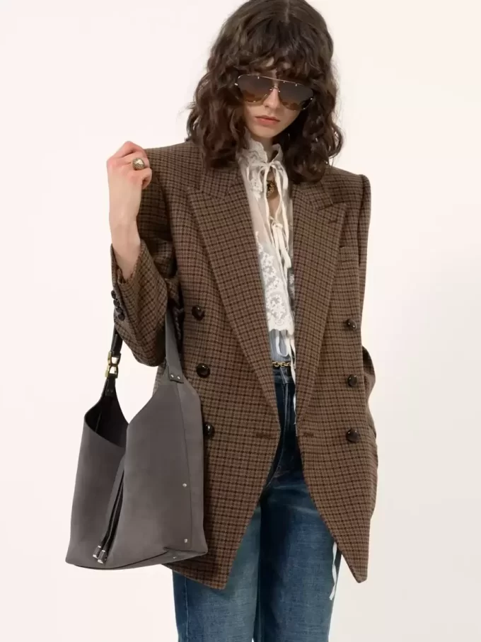 Piccola borsa hobo Marcie in pelle scamosciata Piccola borsa hobo Marcie in pelle scamosciata