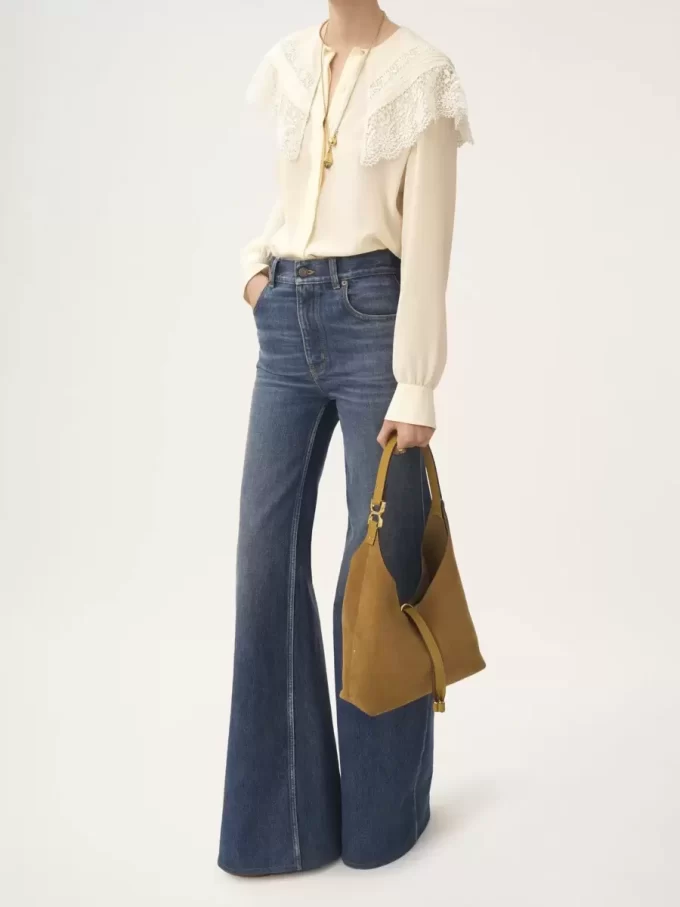 Piccola borsa hobo Marcie in pelle scamosciata Piccola borsa hobo Marcie in pelle scamosciata