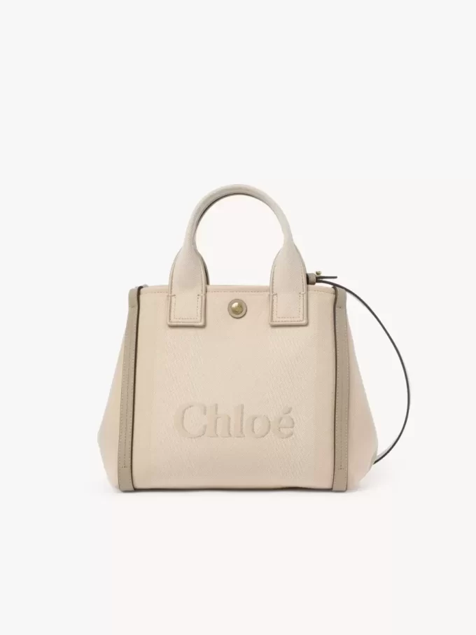 Piccola borsa tote Chloé Carry in tela Piccola borsa tote Chloé Carry in tela