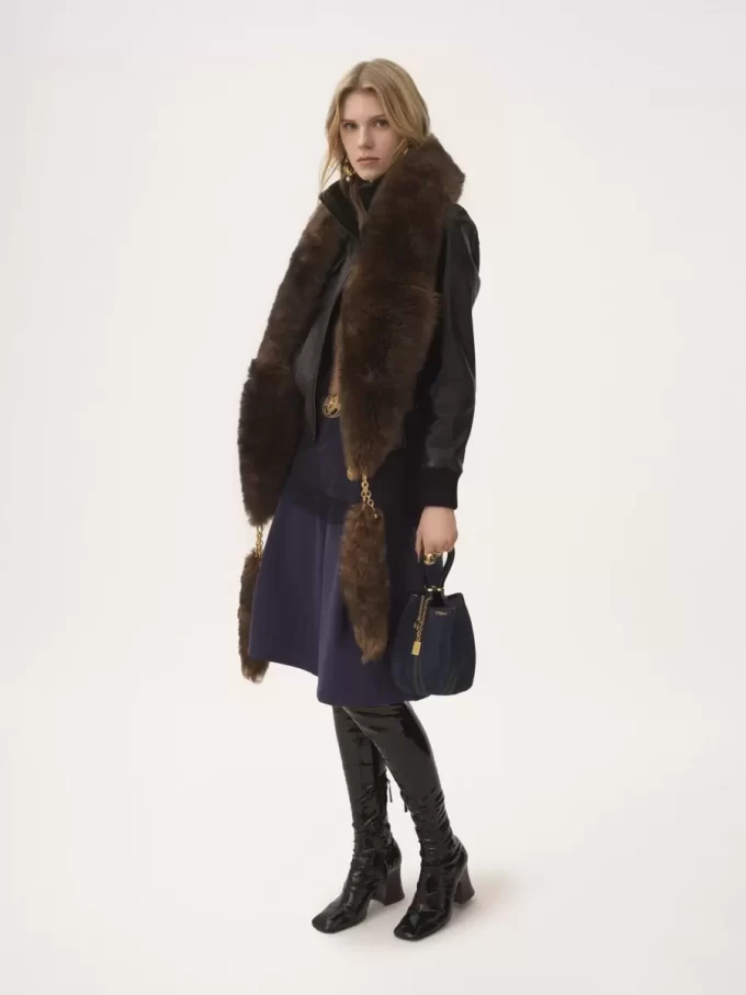Piccola borsa tote Chloé Spin in denim Piccola borsa tote Chloé Spin in denim