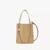 Piccola borsa tote Chloé Spin in pelle martellata Piccola borsa tote Chloé Spin in pelle martellata
