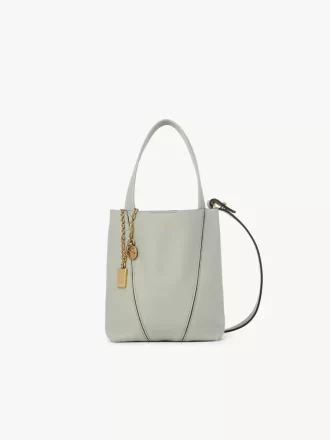 Piccola borsa tote Chloé Spin in pelle martellata Piccola borsa tote Chloé Spin in pelle martellata