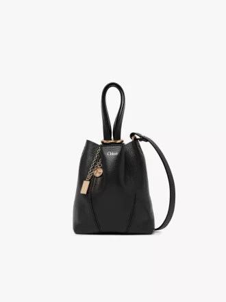 Piccola borsa tote Chloé Spin in pelle martellata